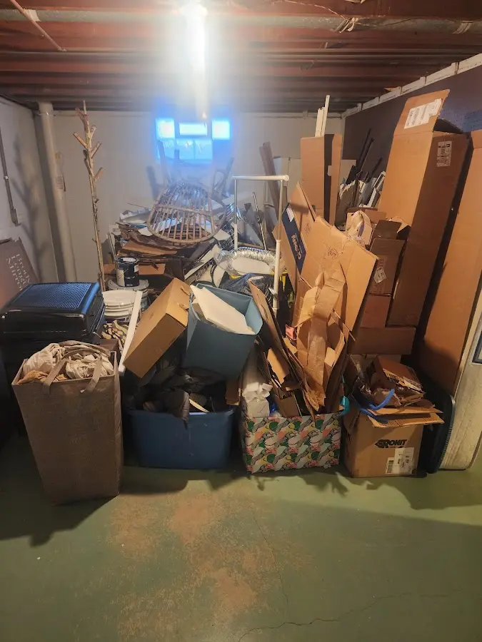 Roll-off dumpster container at job site for 20 Yard Dumpster Rental in Morongo Valley